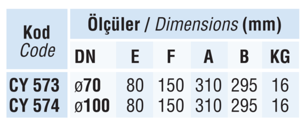 Otopark Süzgeci CY 573