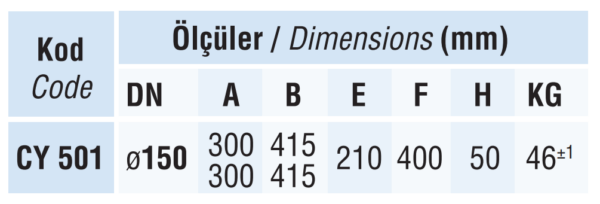 Viyadük Süzgeci CY 501